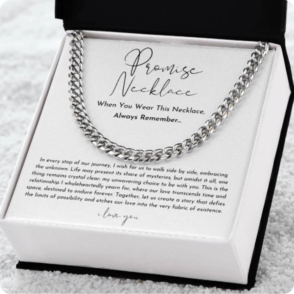 Promise Necklace For Him - Gift