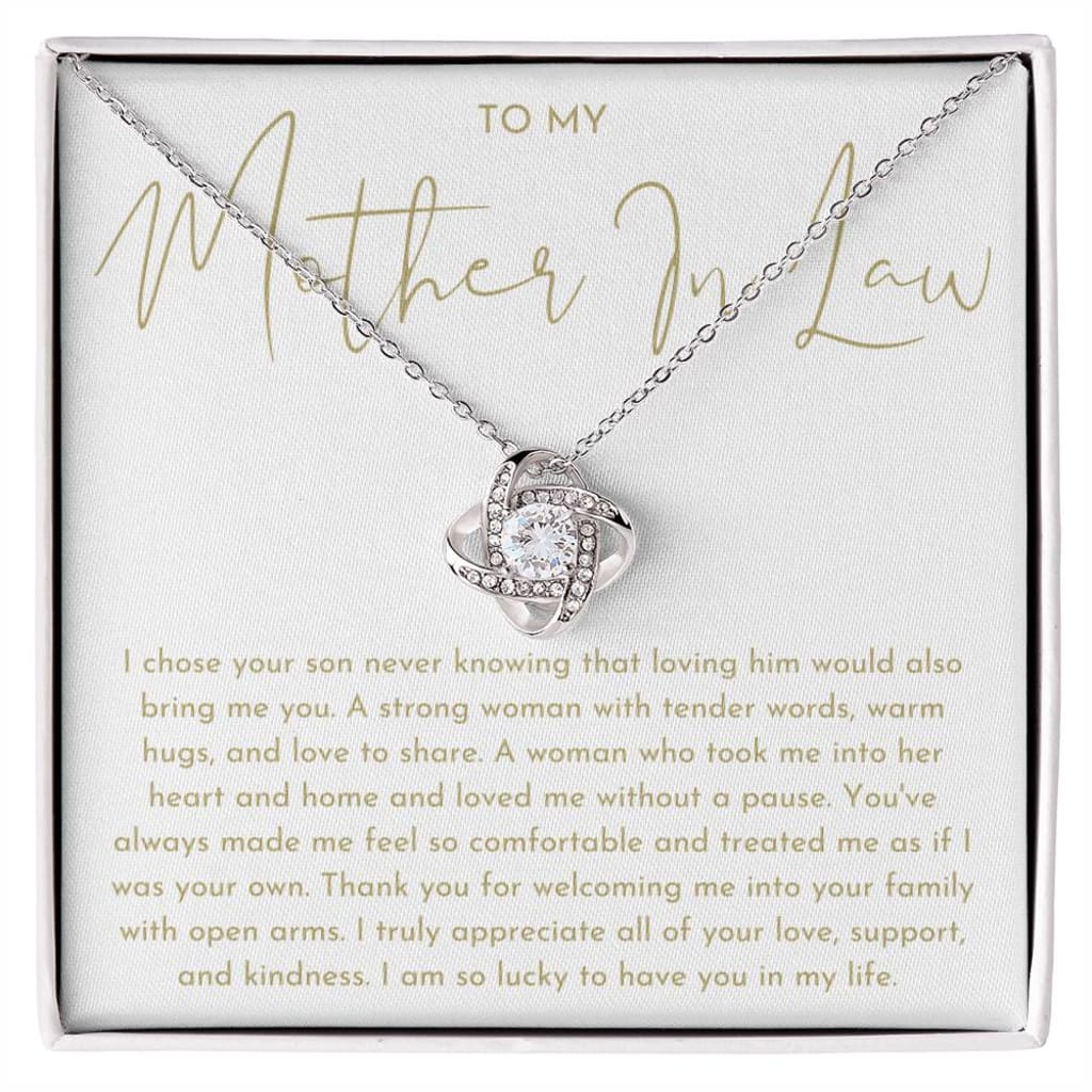 Mother In Law Gift - Love Knot Necklace